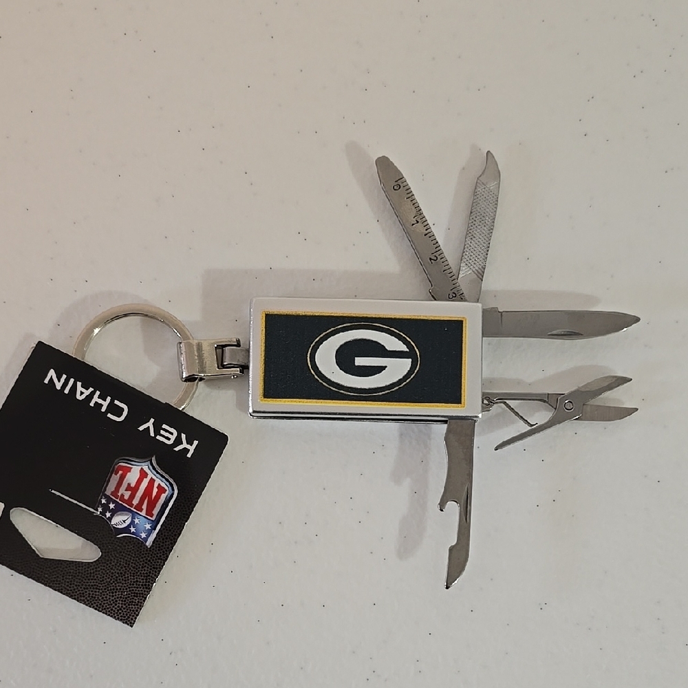 NFL Green Bay Packers Logo Multi Tool  Keychain